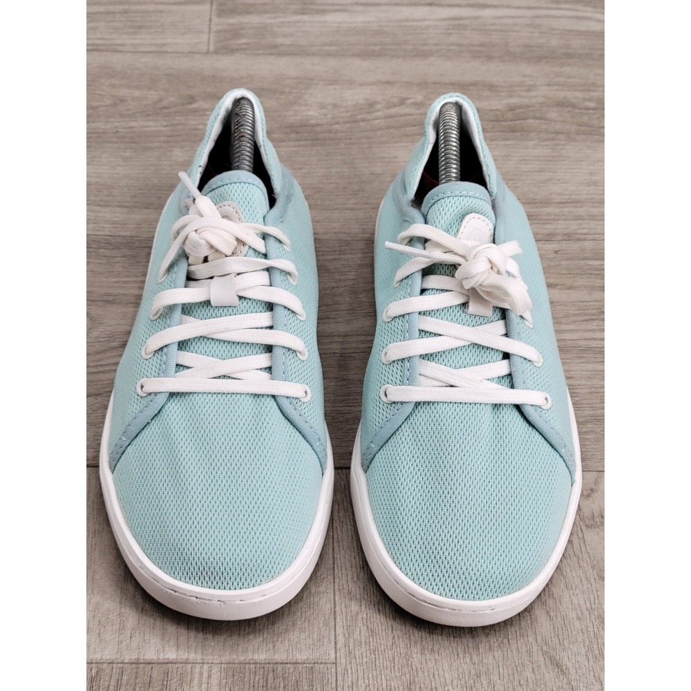 OluKai Pehuea Li‎ Sneakers Women's 8.5 Swell White Sand Light Blue Casual